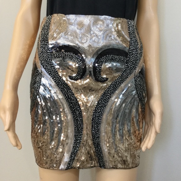 Endless Rose Dresses & Skirts - Endless Rose Art Deco Sequin Mini Skirt